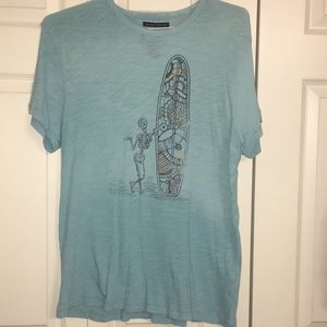 Light blue slub Tee